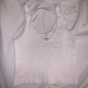 White crop top